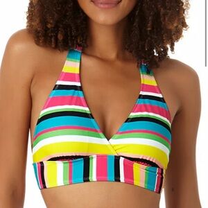 Anne Cole Striped Bikini Top
